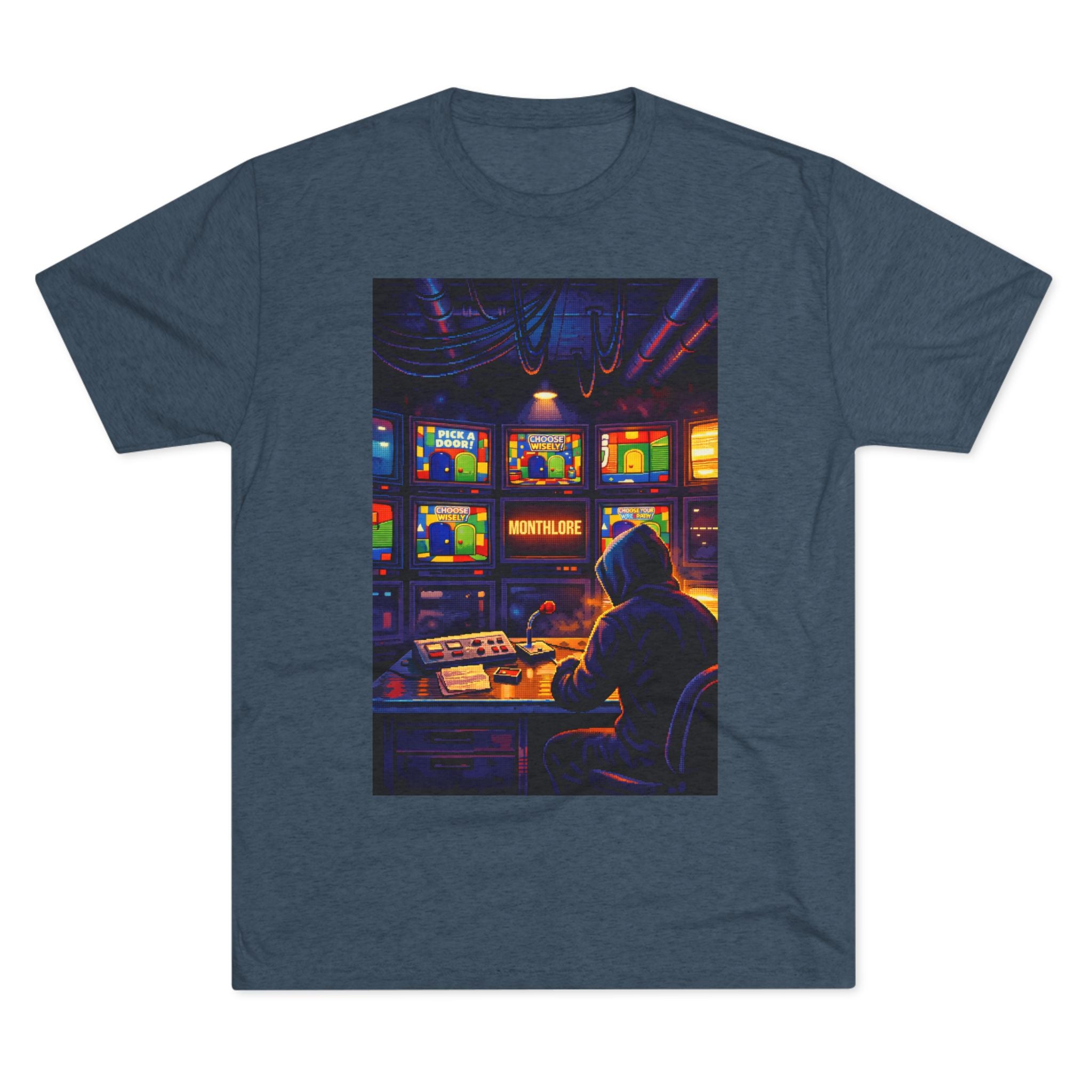 Overseer Retro Gamer T‑Shirt — Vintage TV Control Room Graphic