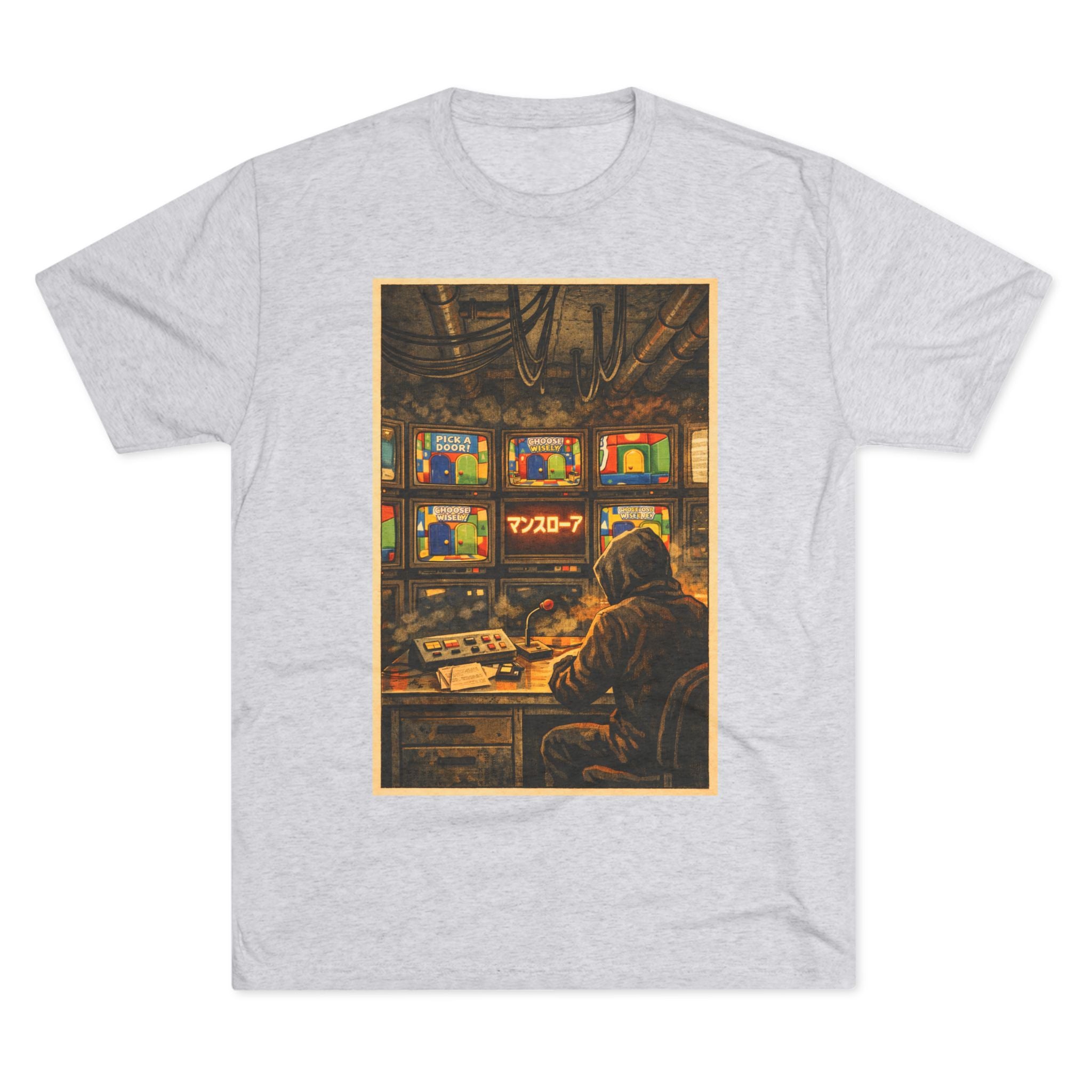 Overseer Control Room Tee — Retro Cyberpunk Operator Graphic T-Shirt