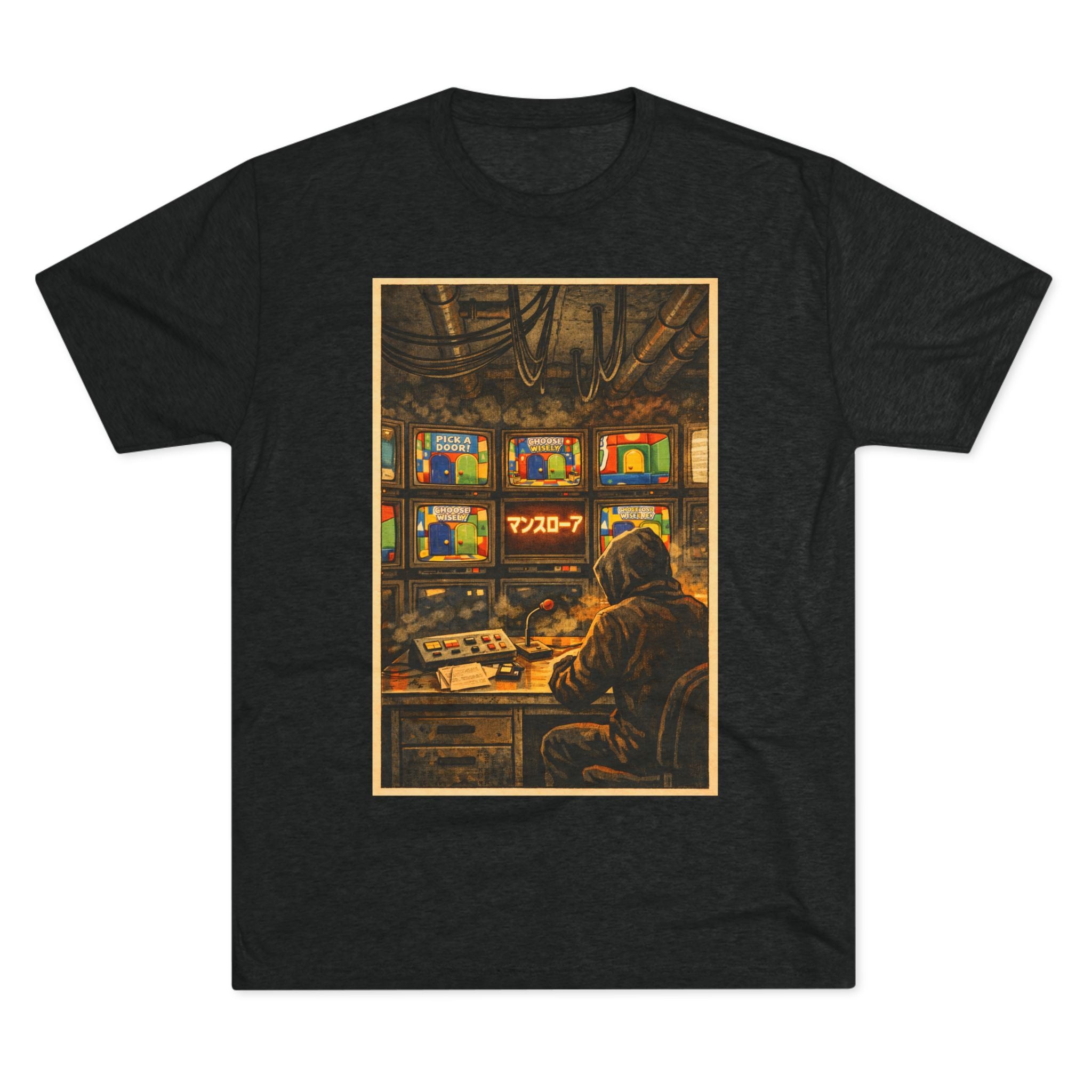 Overseer Control Room Tee — Retro Cyberpunk Operator Graphic T-Shirt