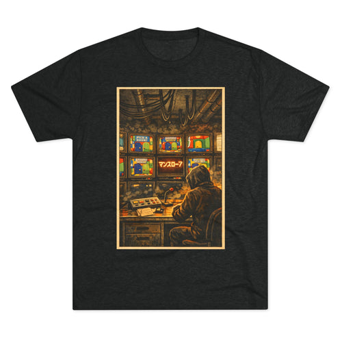 Overseer Control Room Tee — Retro Cyberpunk Operator Graphic T-Shirt