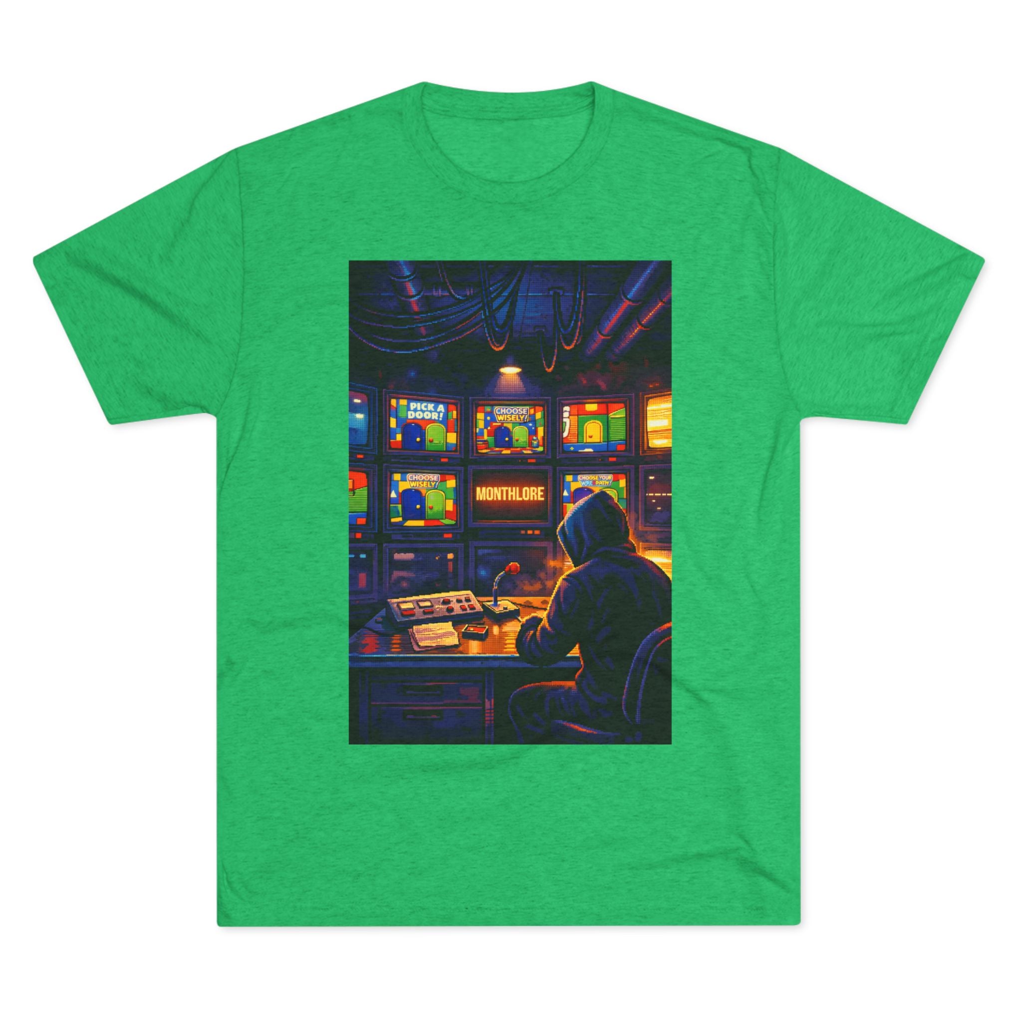 Overseer Retro Gamer T‑Shirt — Vintage TV Control Room Graphic