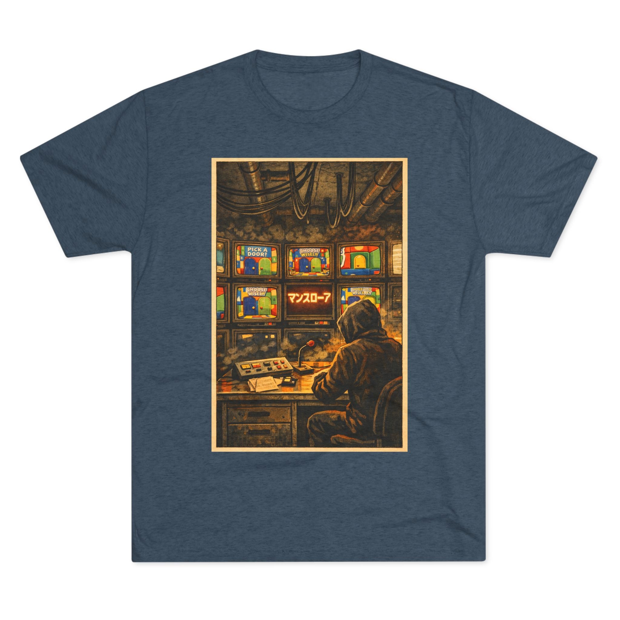 Overseer Control Room Tee — Retro Cyberpunk Operator Graphic T-Shirt