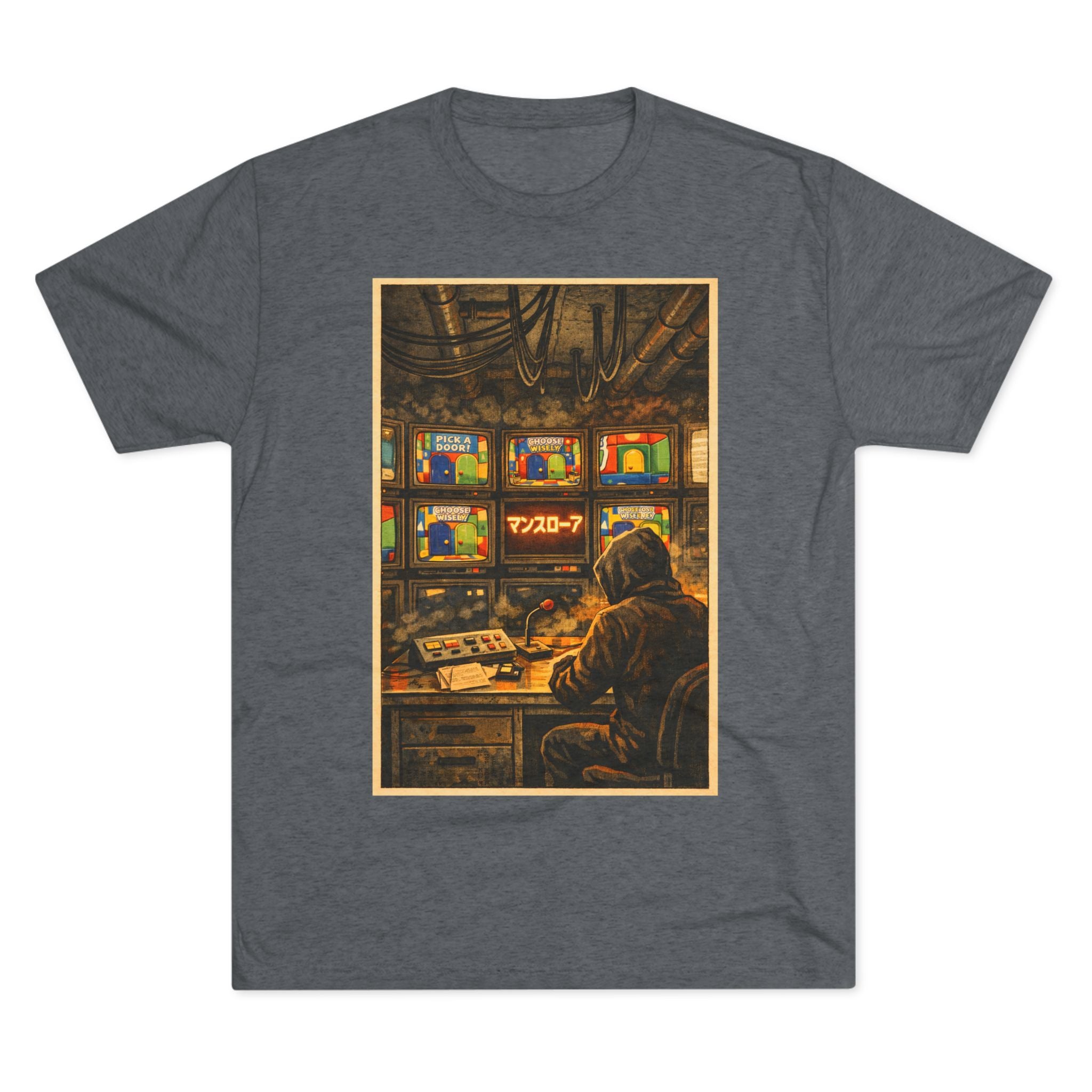 Overseer Control Room Tee — Retro Cyberpunk Operator Graphic T-Shirt