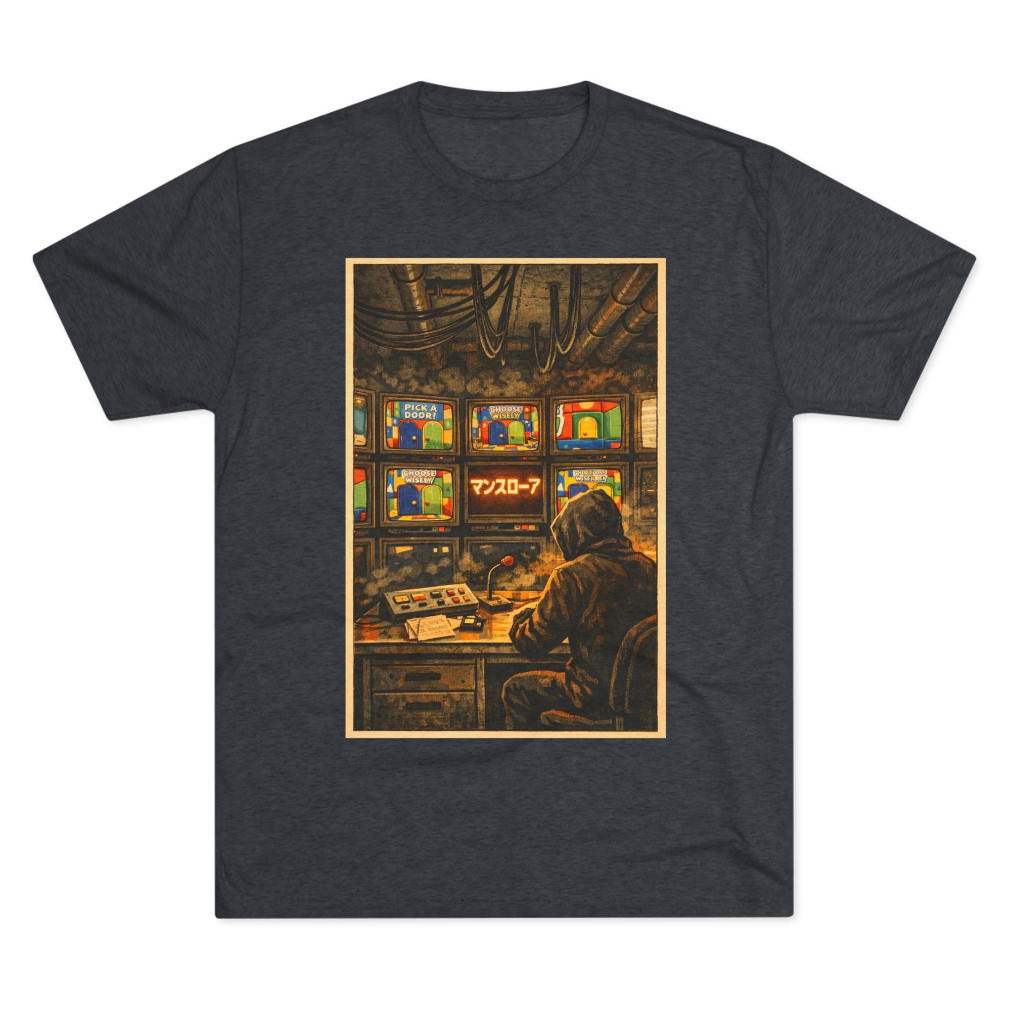 Overseer Control Room Tee — Retro Cyberpunk Operator Graphic T-Shirt