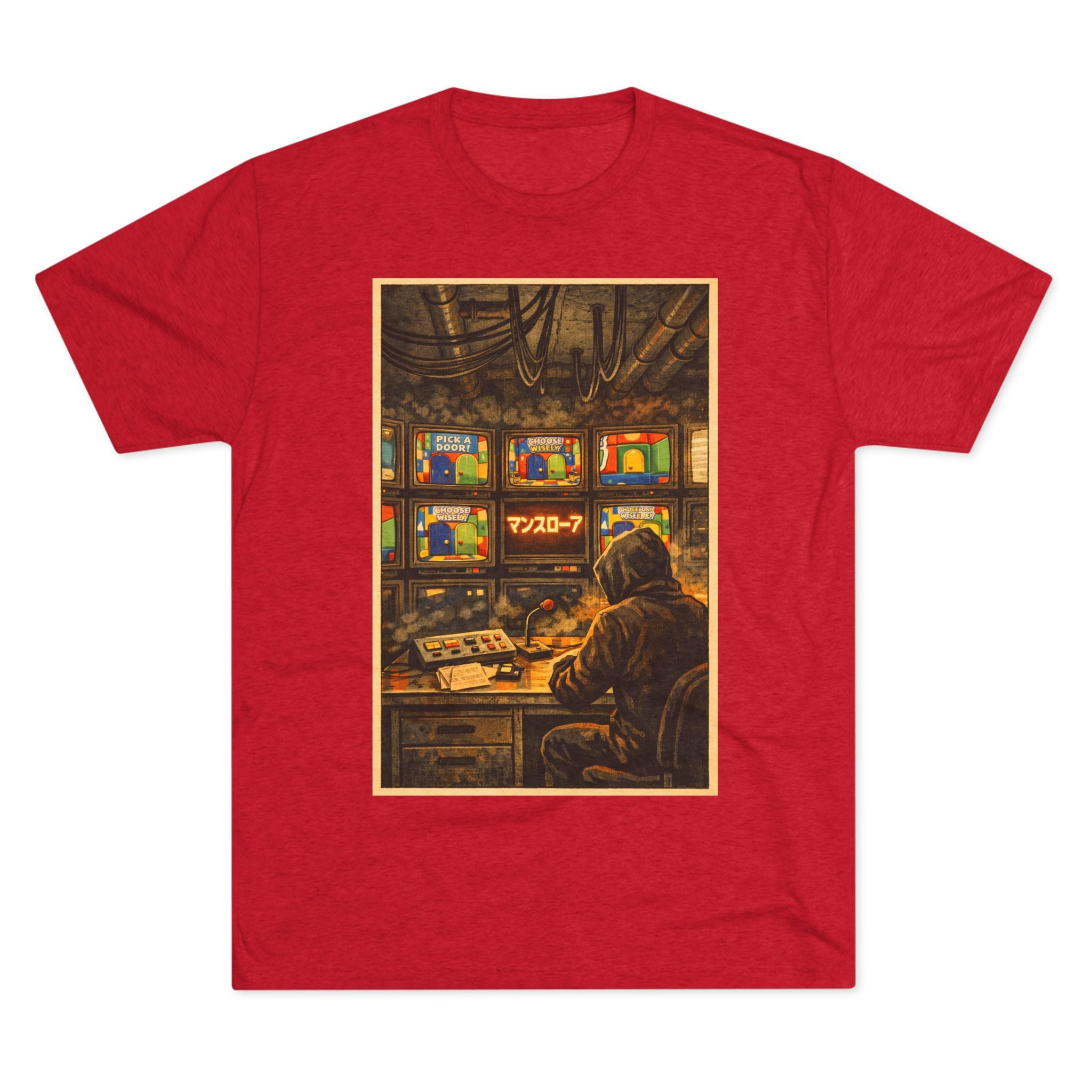 Overseer Control Room Tee — Retro Cyberpunk Operator Graphic T-Shirt