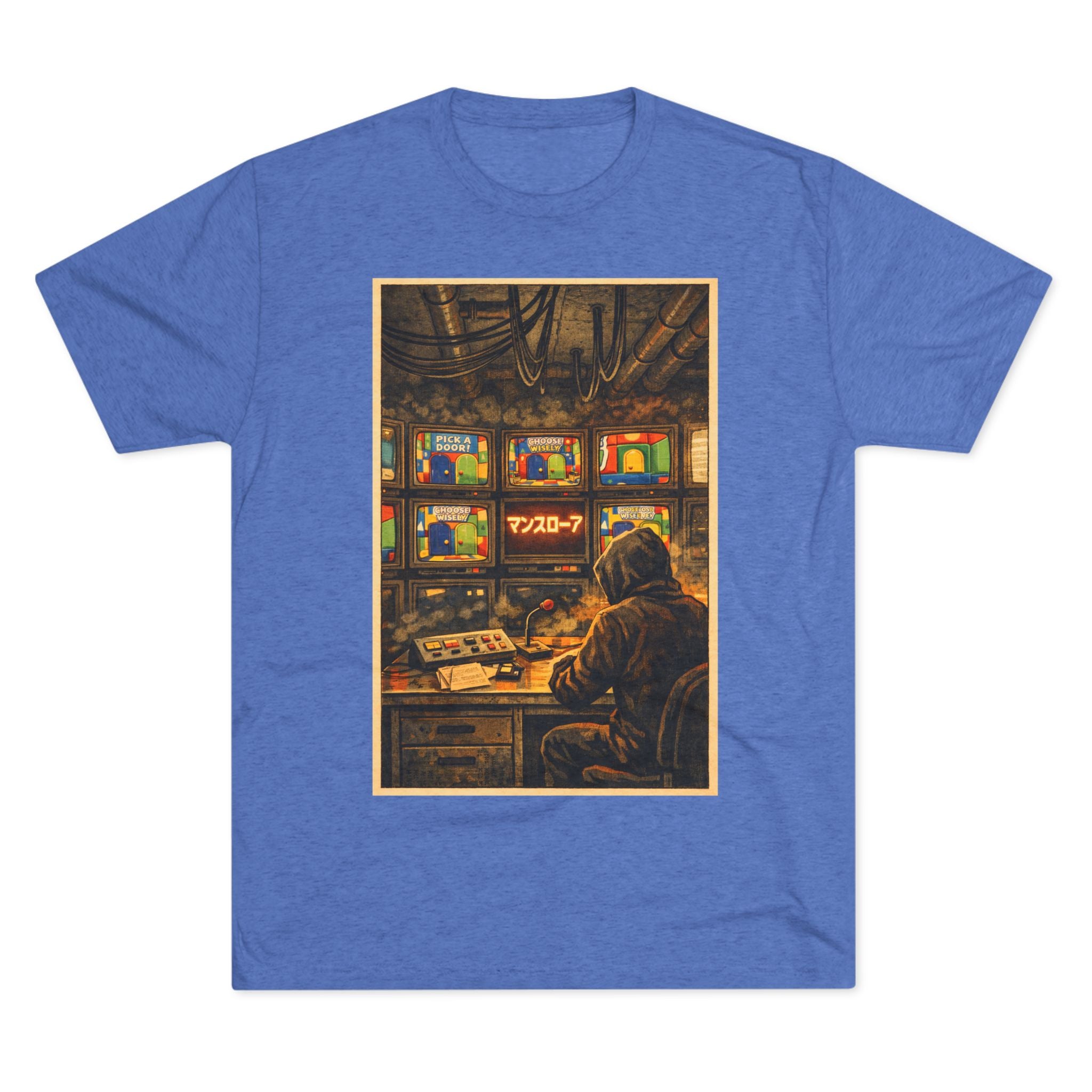 Overseer Control Room Tee — Retro Cyberpunk Operator Graphic T-Shirt