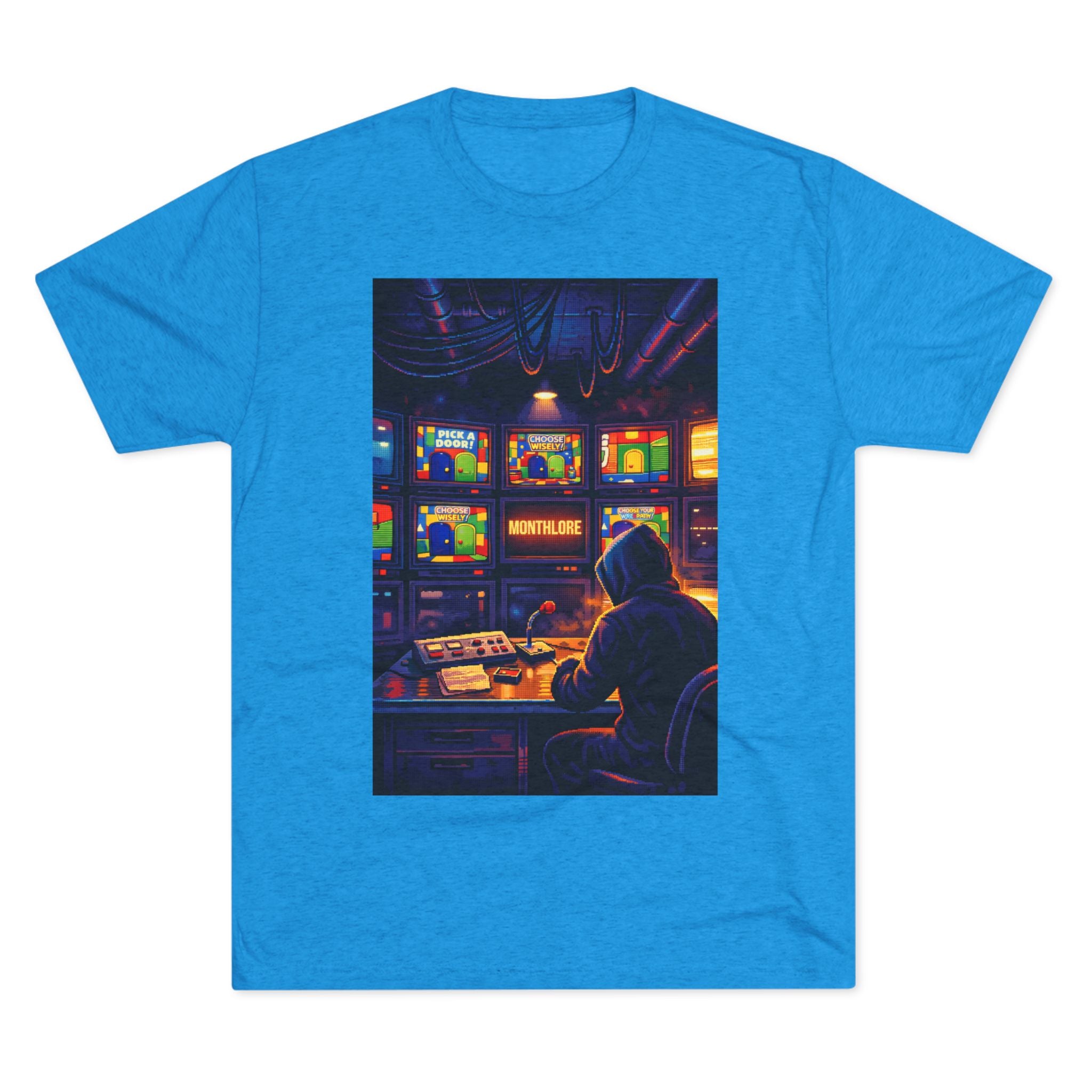 Overseer Retro Gamer T‑Shirt — Vintage TV Control Room Graphic