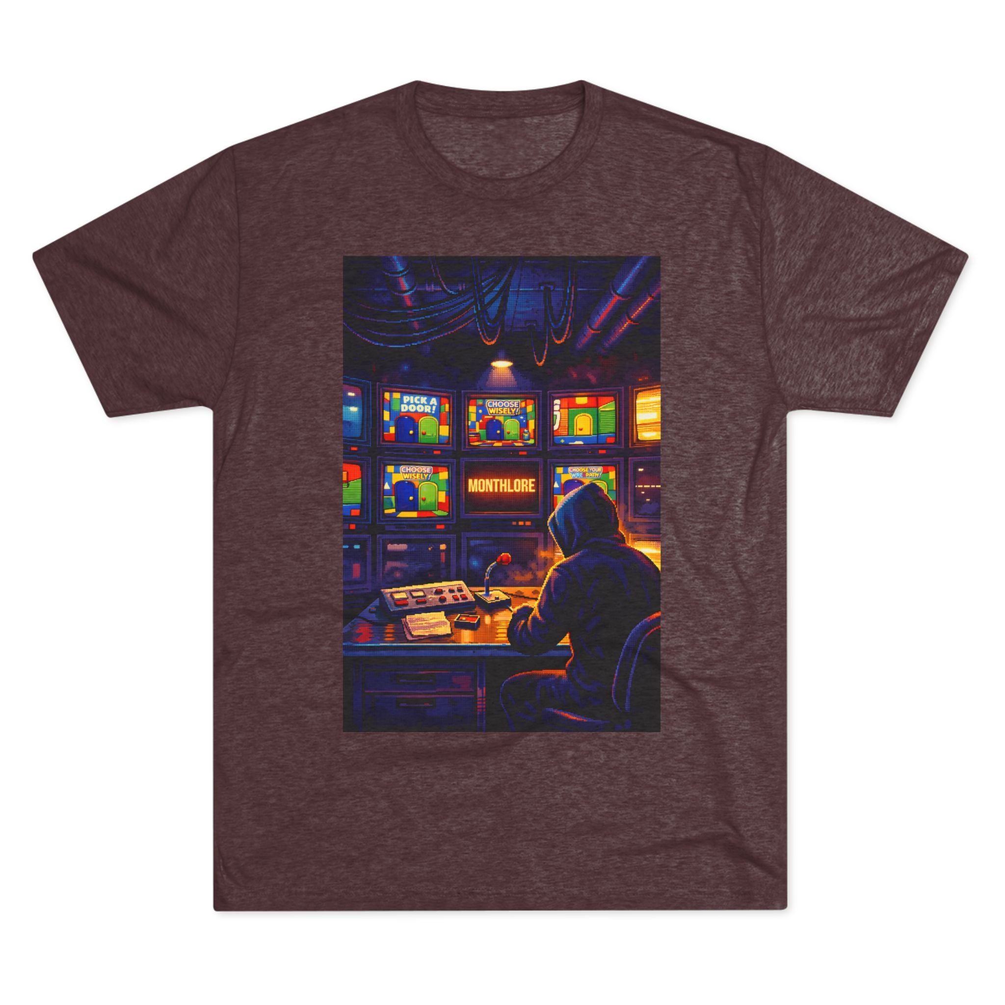Overseer Retro Gamer T‑Shirt — Vintage TV Control Room Graphic