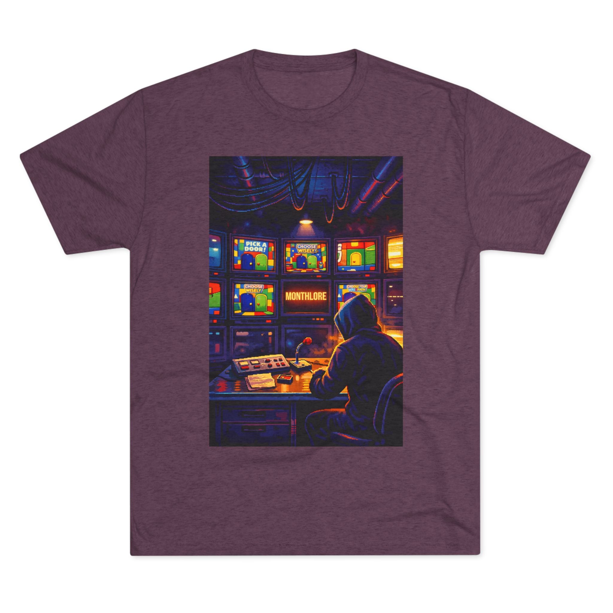 Overseer Retro Gamer T‑Shirt — Vintage TV Control Room Graphic