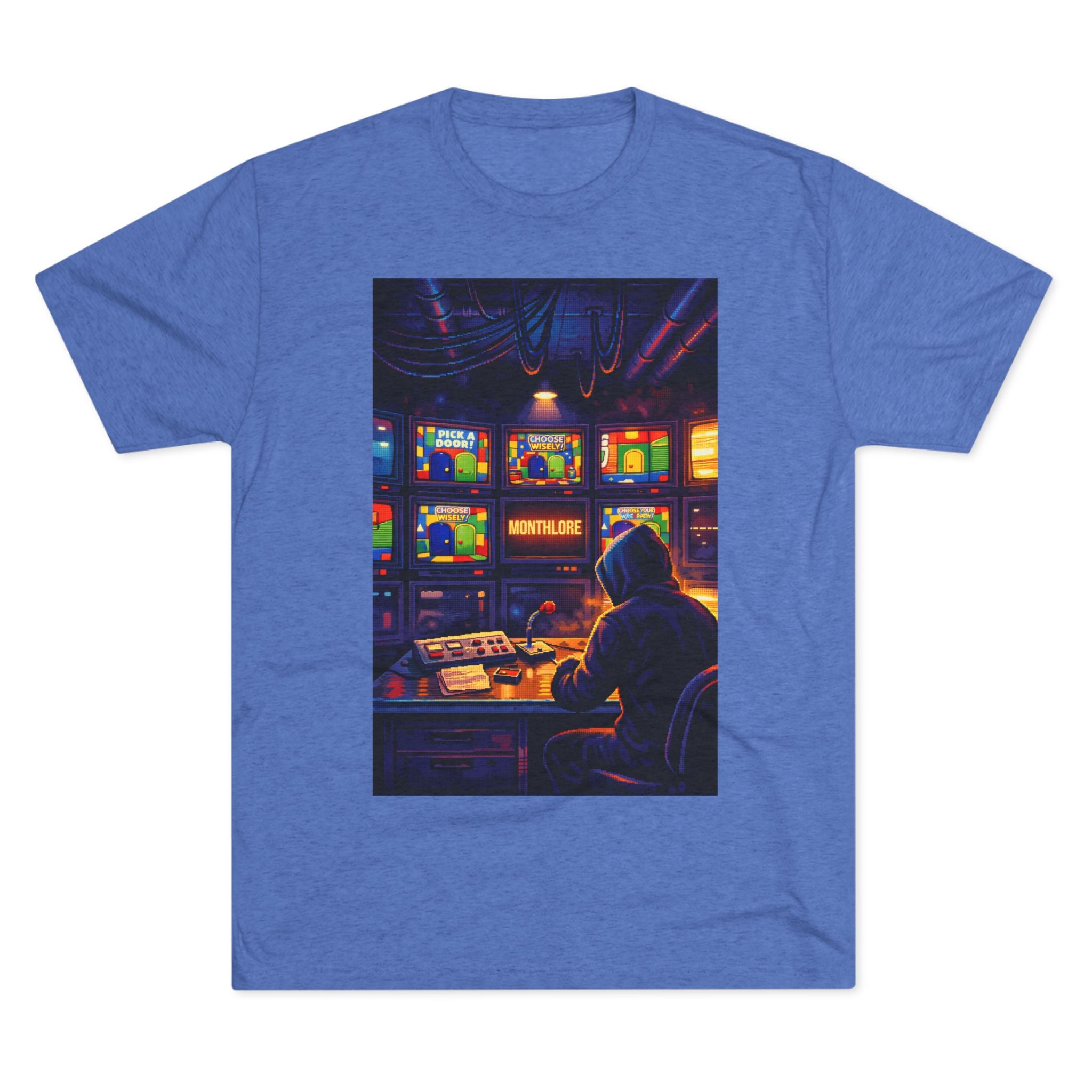 Overseer Retro Gamer T‑Shirt — Vintage TV Control Room Graphic