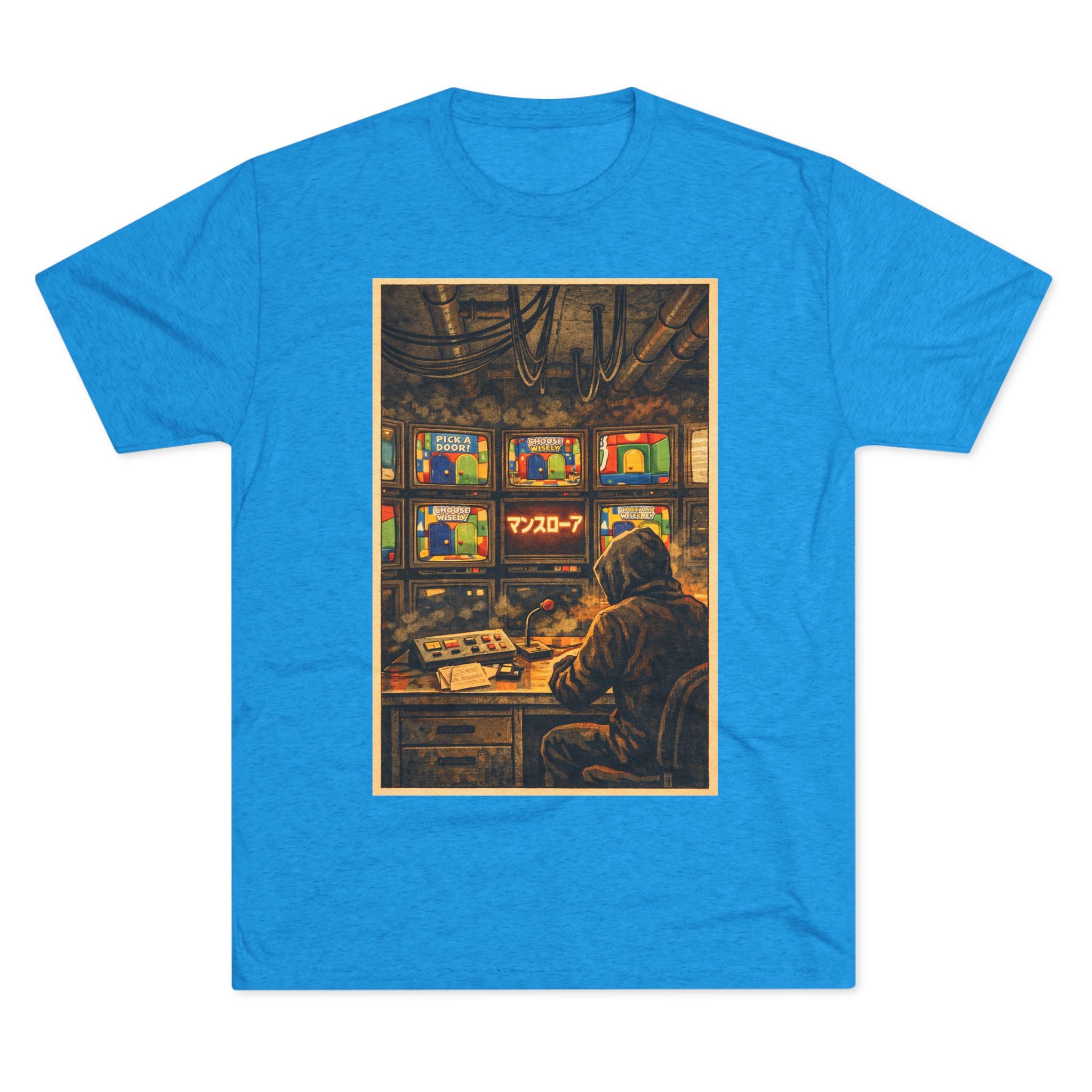 Overseer Control Room Tee — Retro Cyberpunk Operator Graphic T-Shirt