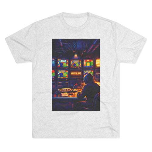 Overseer Retro Gamer T‑Shirt — Vintage TV Control Room Graphic