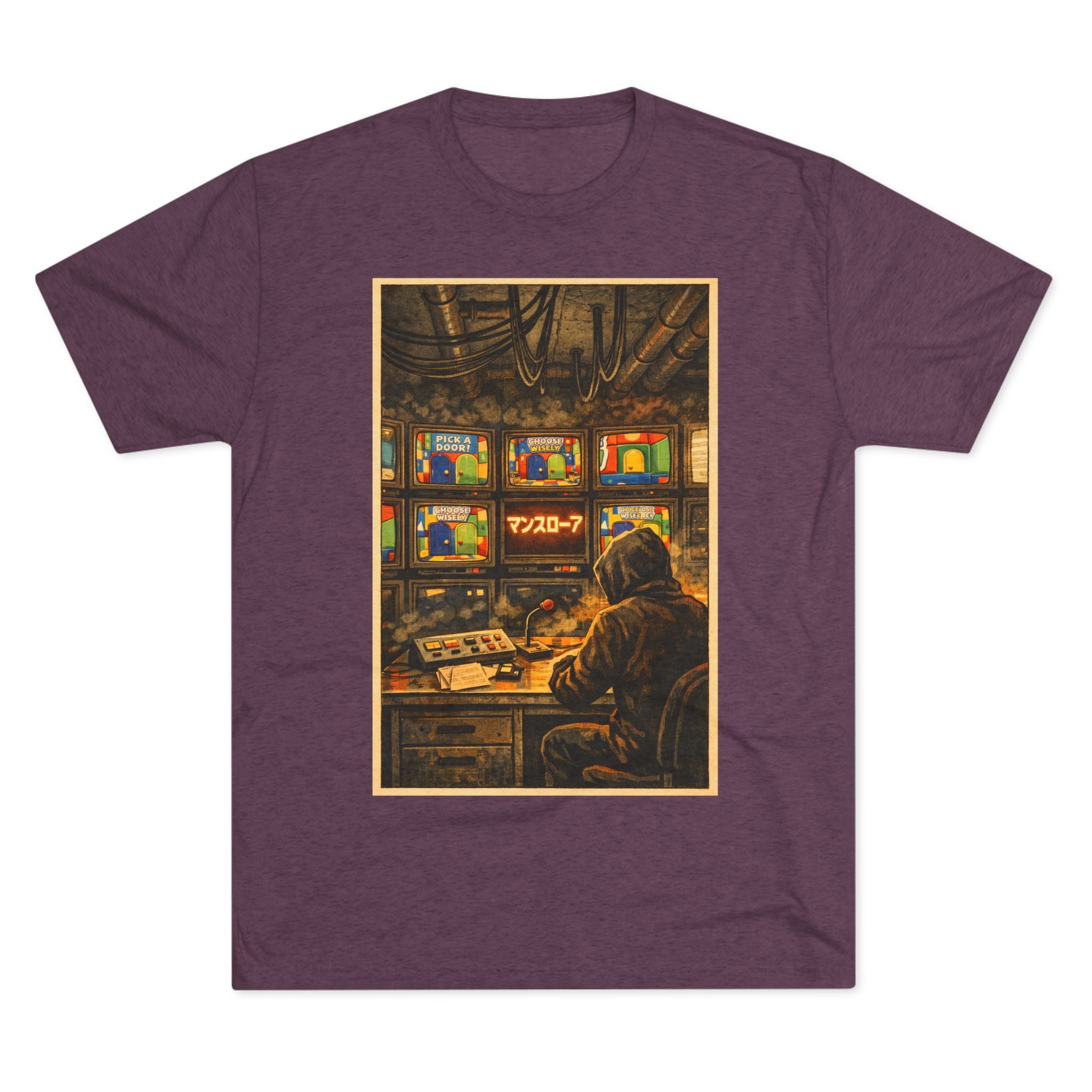 Overseer Control Room Tee — Retro Cyberpunk Operator Graphic T-Shirt