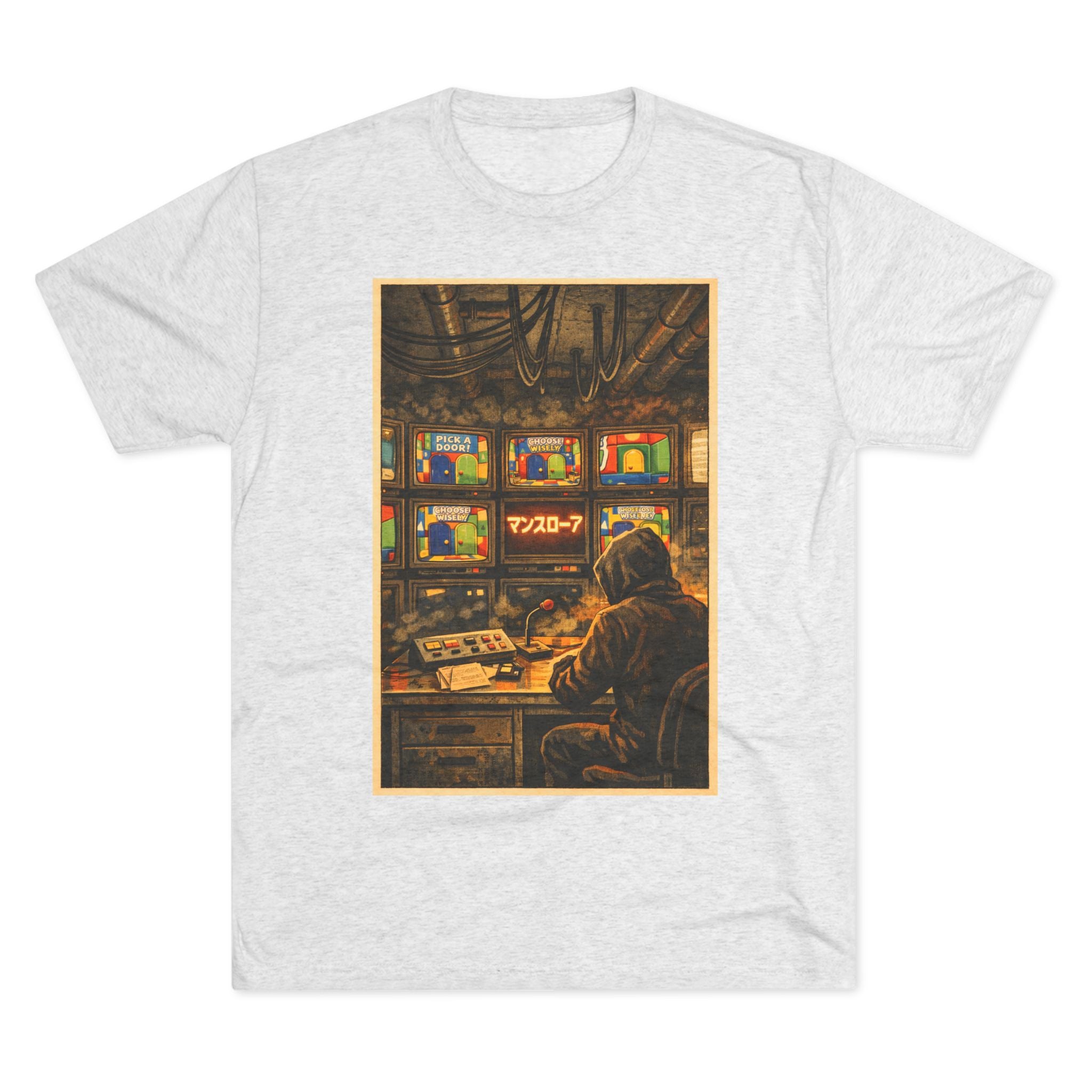 Overseer Control Room Tee — Retro Cyberpunk Operator Graphic T-Shirt